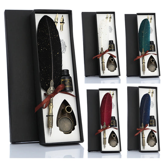 Retro Kalligraphie Dip Pen Set mit Edelstahlfeder für stilvolles Schreiben