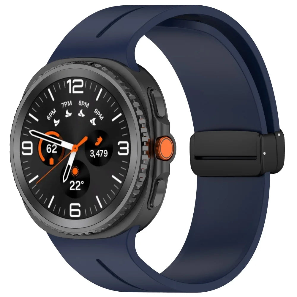Magnetisches Silikonarmband für Samsung Galaxy Watch 40 44 46 mm Sportband