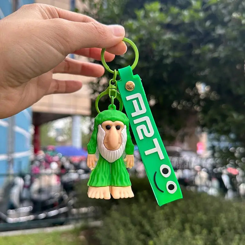 Kunststoff Schlüsselanhänger mit Cartoon Motiv als Modeaccessoire