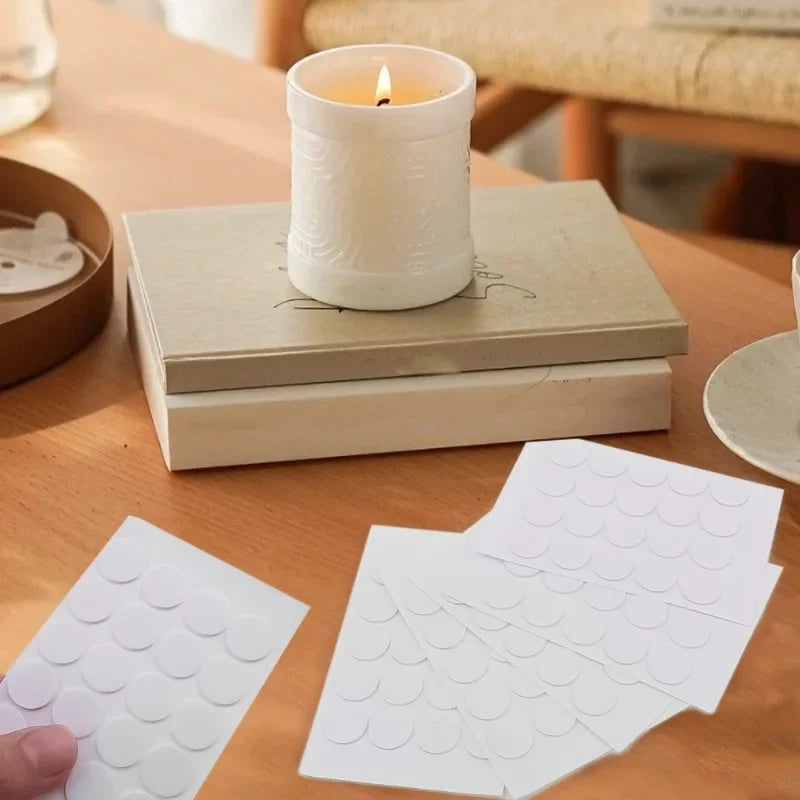 Kerze Docht Aufkleber 100 oder 1000 Stück Weiß doppelseitiges Klebeband