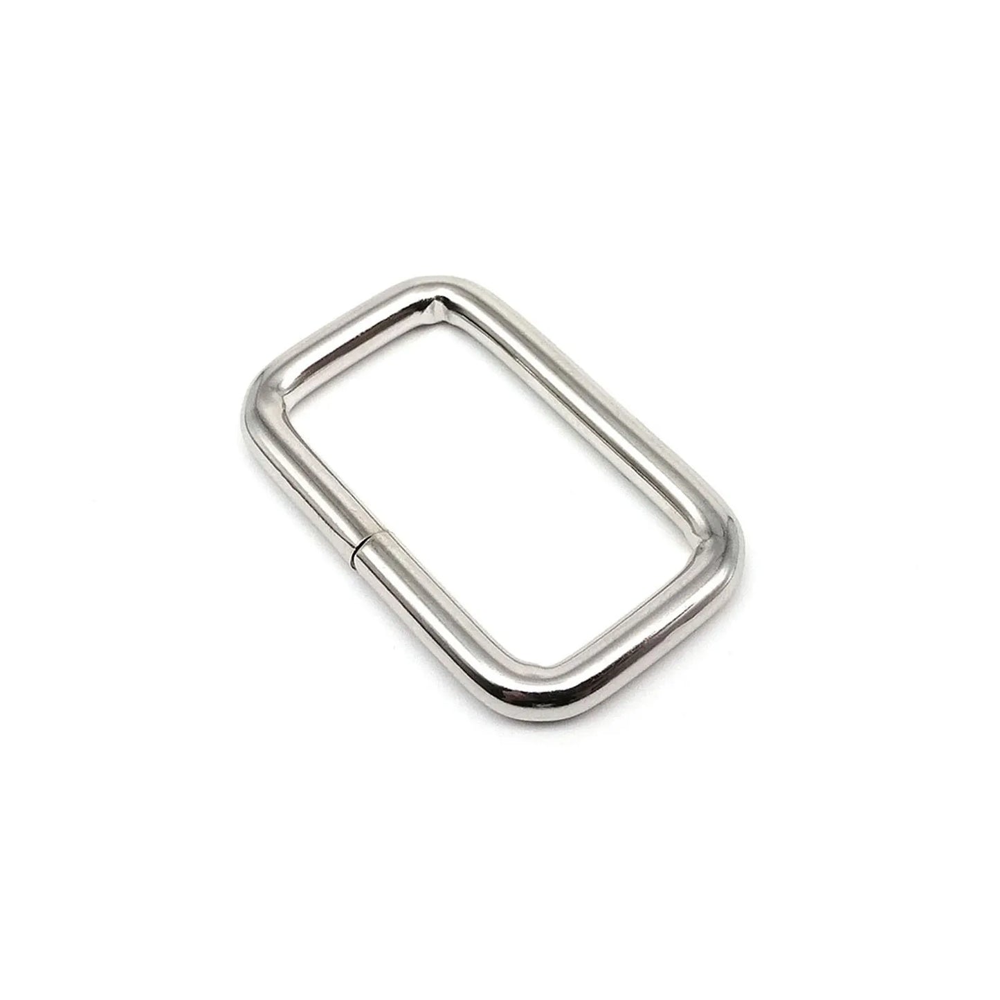 5er Set Metall Schnallen Rechteck Quadratisch O D Ring für Taschen Gürtel