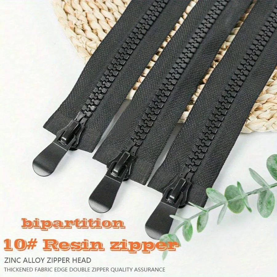 5 Stück Harz-Doppelreißverschlüsse offen 10# für Kleidung & Rucksäcke-Yabubest - Home & More