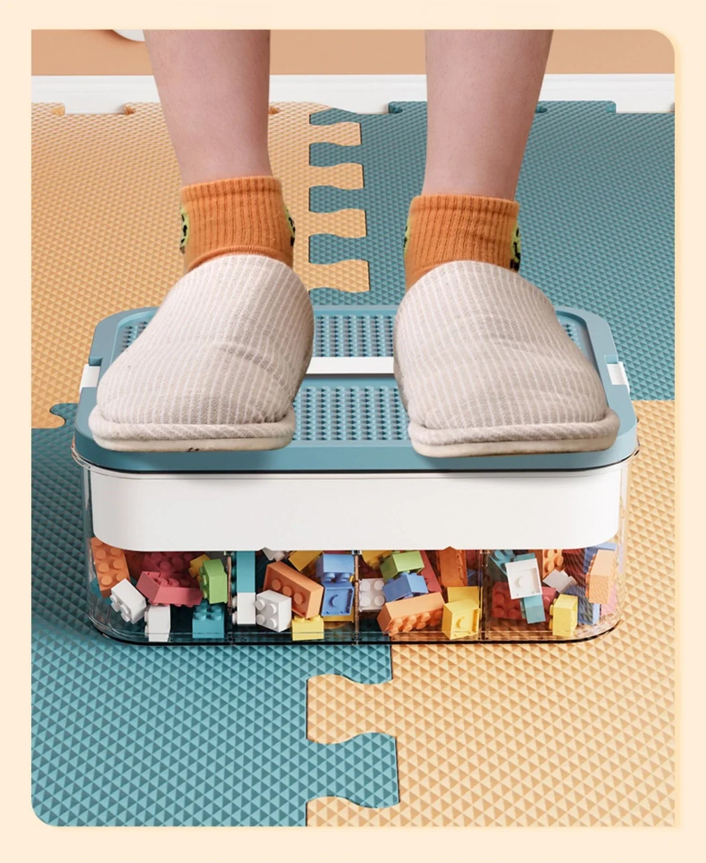 Kunststoff Aufbewahrungsbox für Spielzeug und Bausteine-Yabubest - Home & More