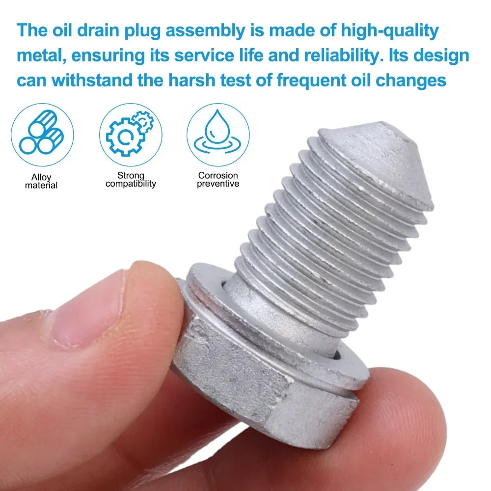 Ölablassschraube Set N90813202 Kohlenstoffstahl Ersatz Ölwechsel