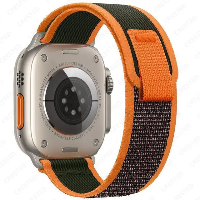 Nylon Trail-Loop Armband kompatibel für Smartwatches 38-49 mm Unisex