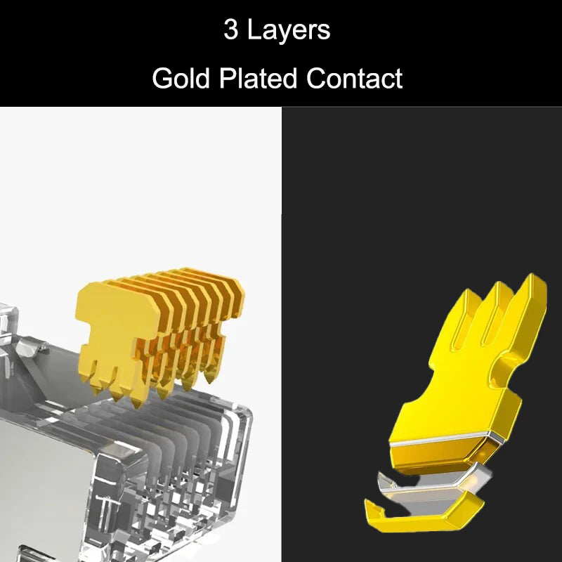 RJ45 Crimpstecker Pass Through für Cat6 Cat6A Netzwerkkabel einfach crimpen