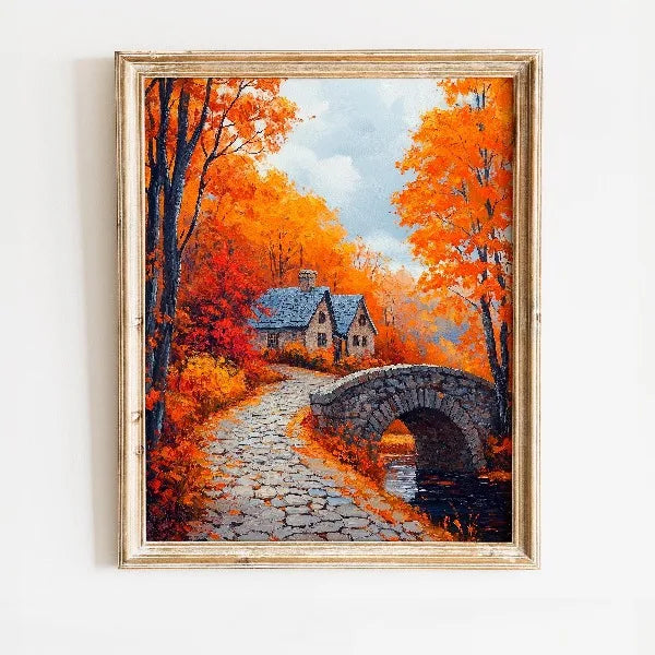 Stilvolles Leinwandbild Herbstliche Natur für Ihr Zuhause