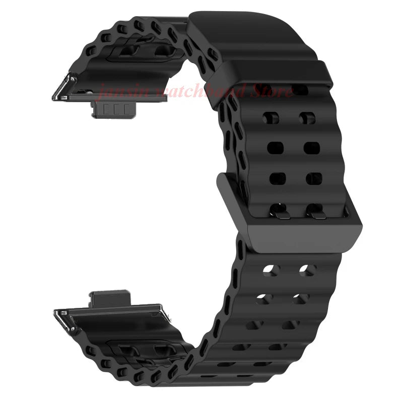 Atmungsaktives Sport-Silikonarmband für Huawei Fit 4 Pro – Komfort - Stil