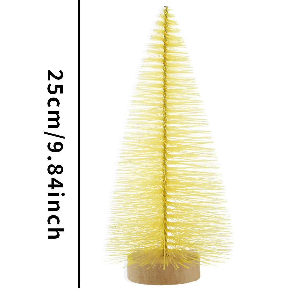 Mini-Weihnachtsbäume und Flaschenbäume für festliche Tischdekoration