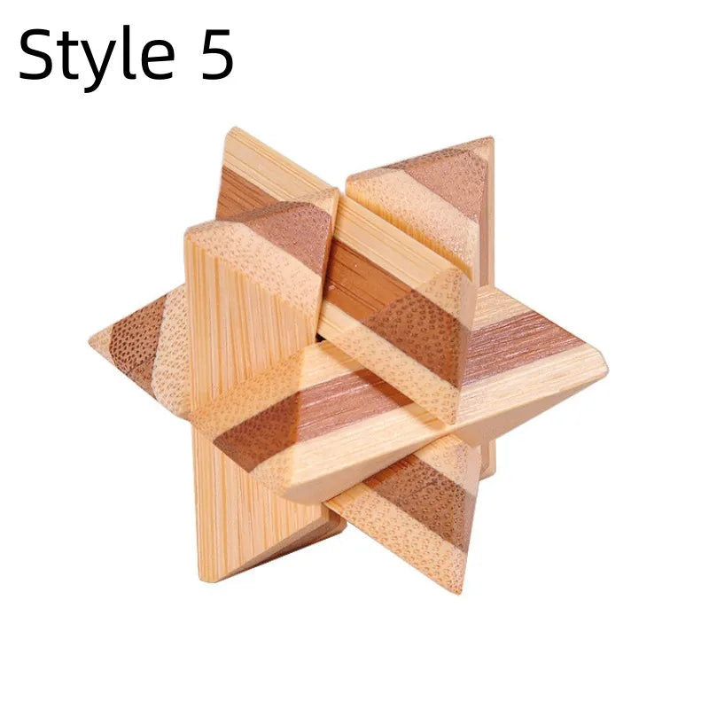 Holz Kong Ming Lock 3D Puzzle Montessori Spielzeug Kinder-Yabubest - Home & More