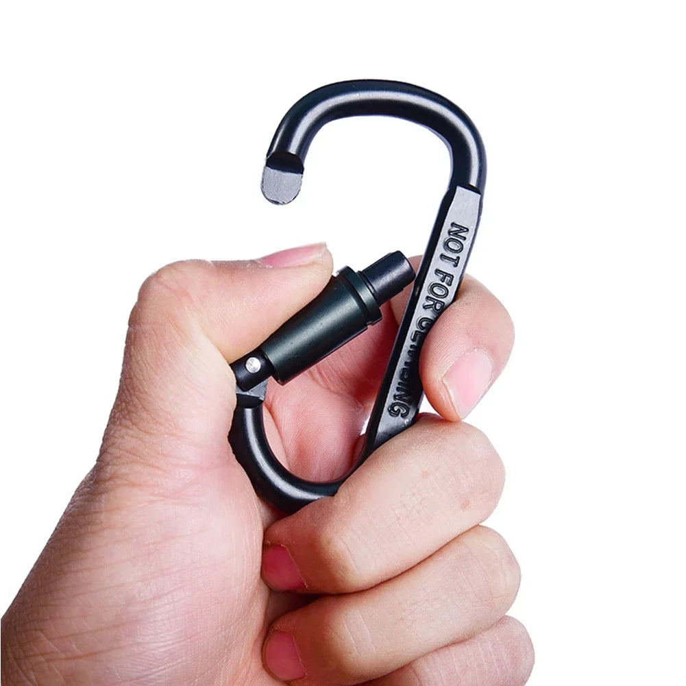 Robuste 6er Set Aluminium Karabiner – Leicht - Vielseitig für Outdoor-Abenteuer