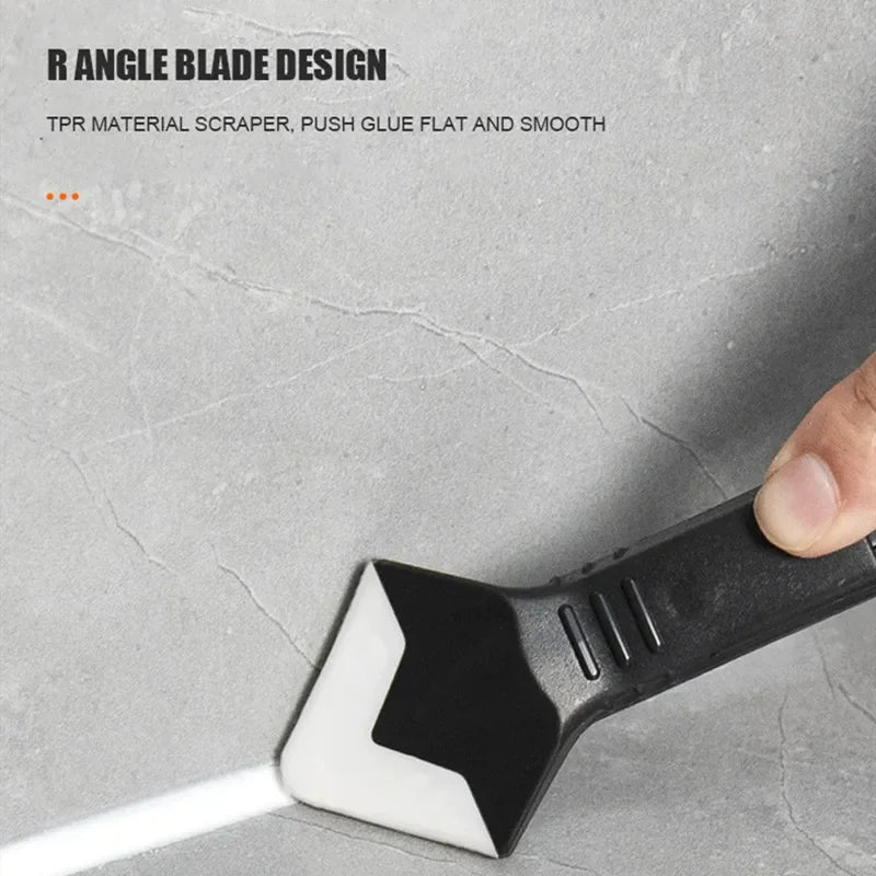 Vielseitiger 5-in-1 Silikonspatel für Fugen und Fenster