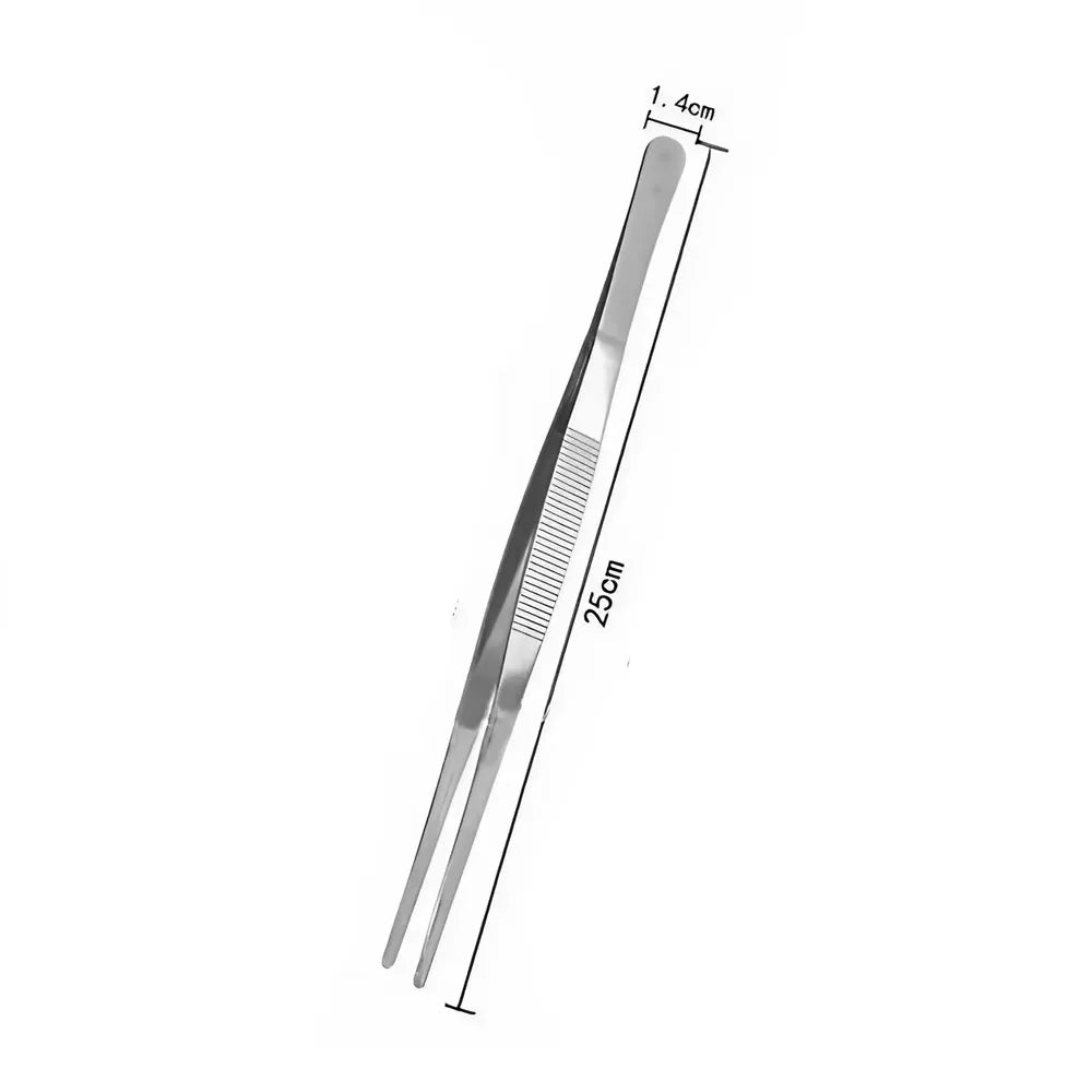 Lebensmittelzange Edelstahl lang Griff rutschfest Kochzange Grillzange