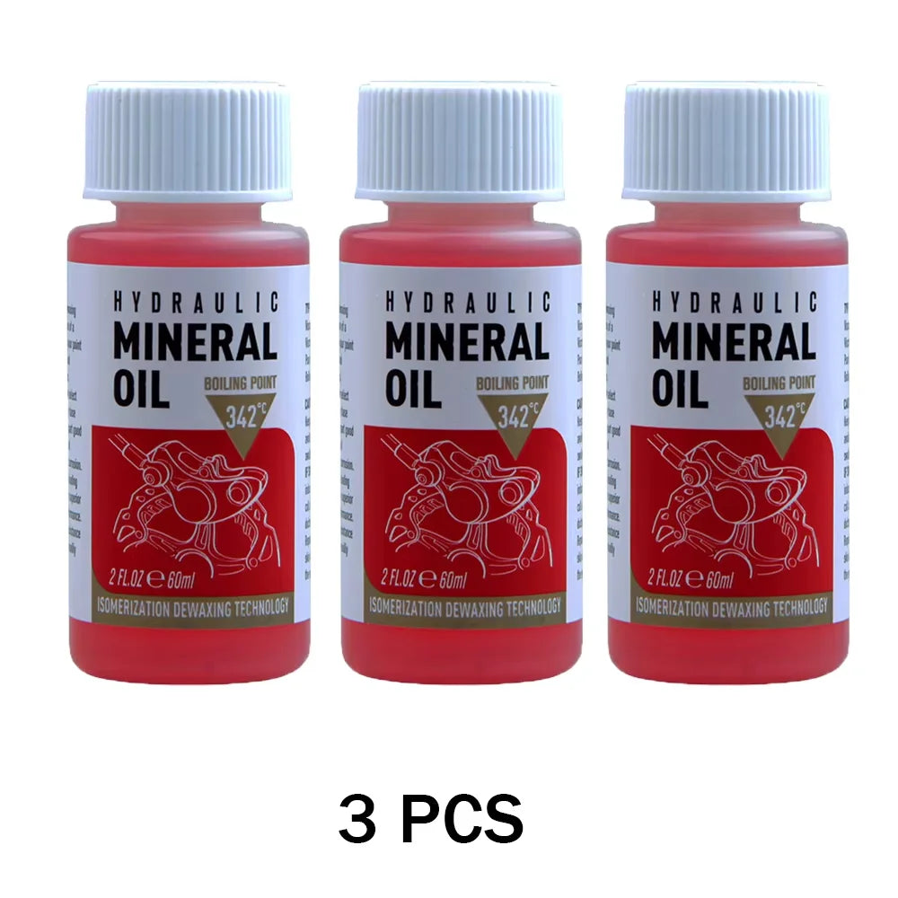 60 ml Mineralöl-Bremsflüssigkeit für Fahrrad Hydraulikbremsen 1-3 Stück