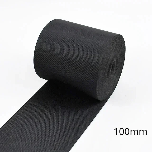 Schwarzes Nylon Gurtband 10-100mm für Taschen Rucksäcke Sicherheitsriegel