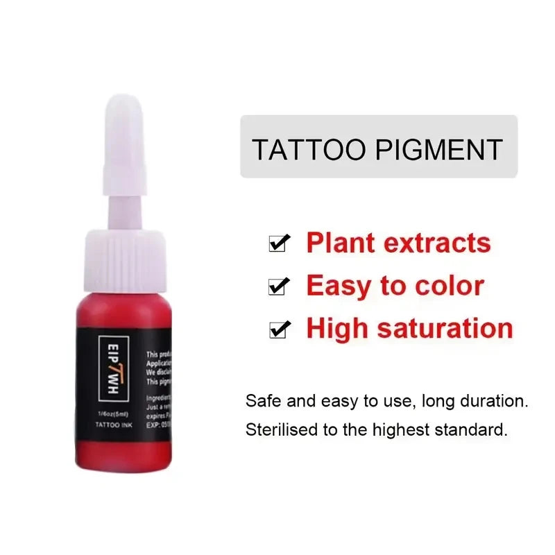 Bunte Tattoo-Tintenkombination 6 8 10 14 Stück langlebige Pigmente