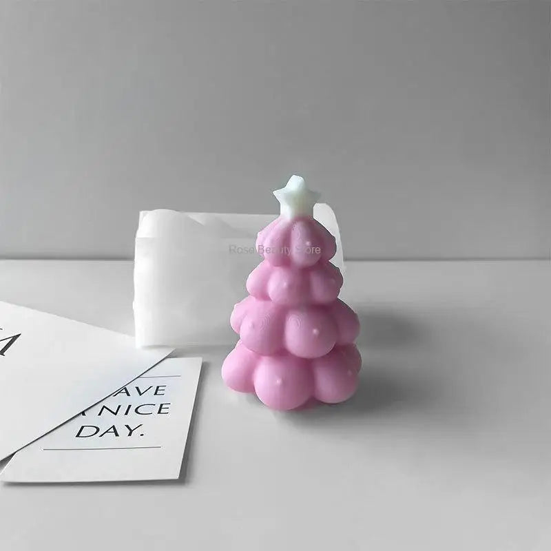 DIY Silikonform Stern Weihnachtsbaum für individuelle Kerzen & Deko