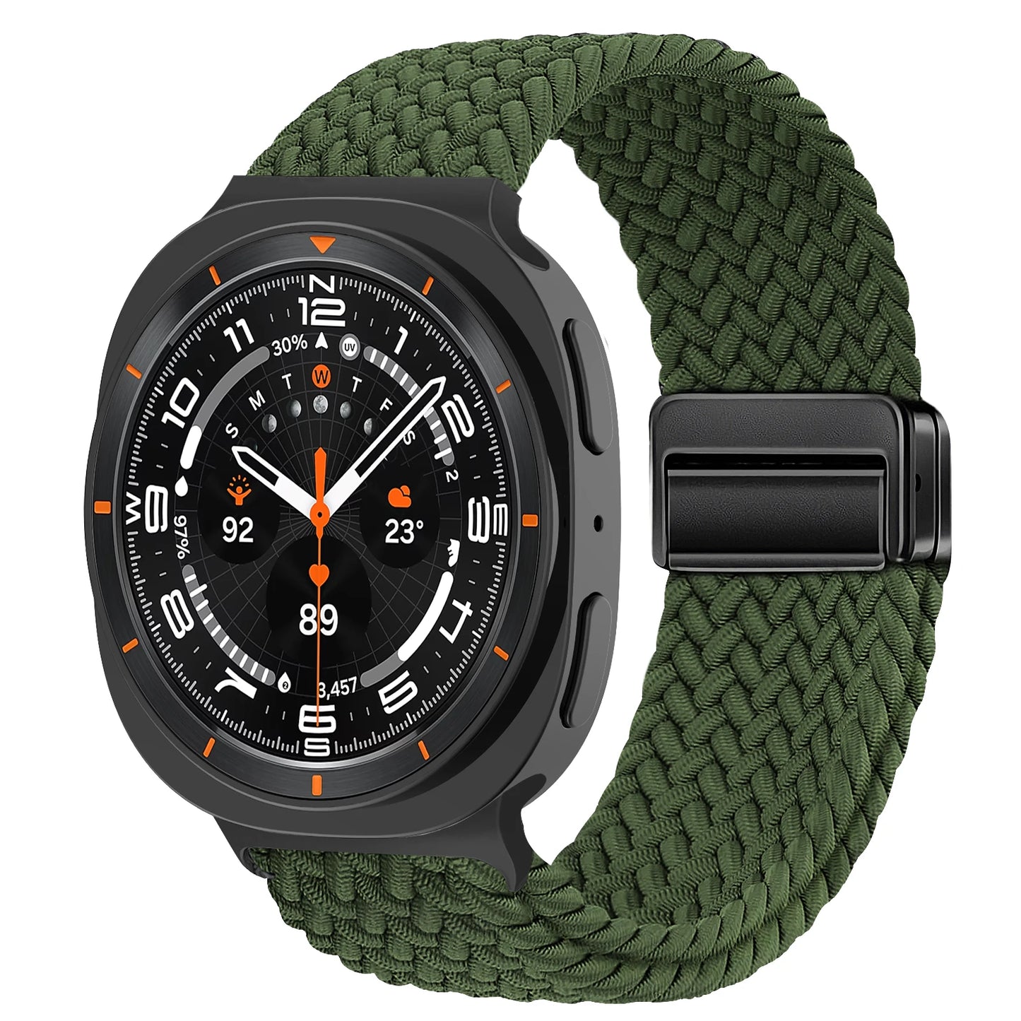 Magnetisches Nylon Uhrenarmband kompatibel für Galaxy Watch 40/44/47 mm