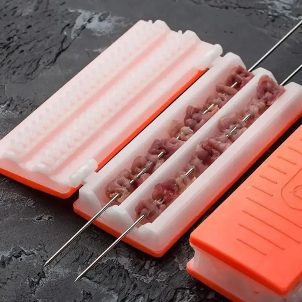 Multifunktionaler Grillspießmacher für Fleisch und Gemüse