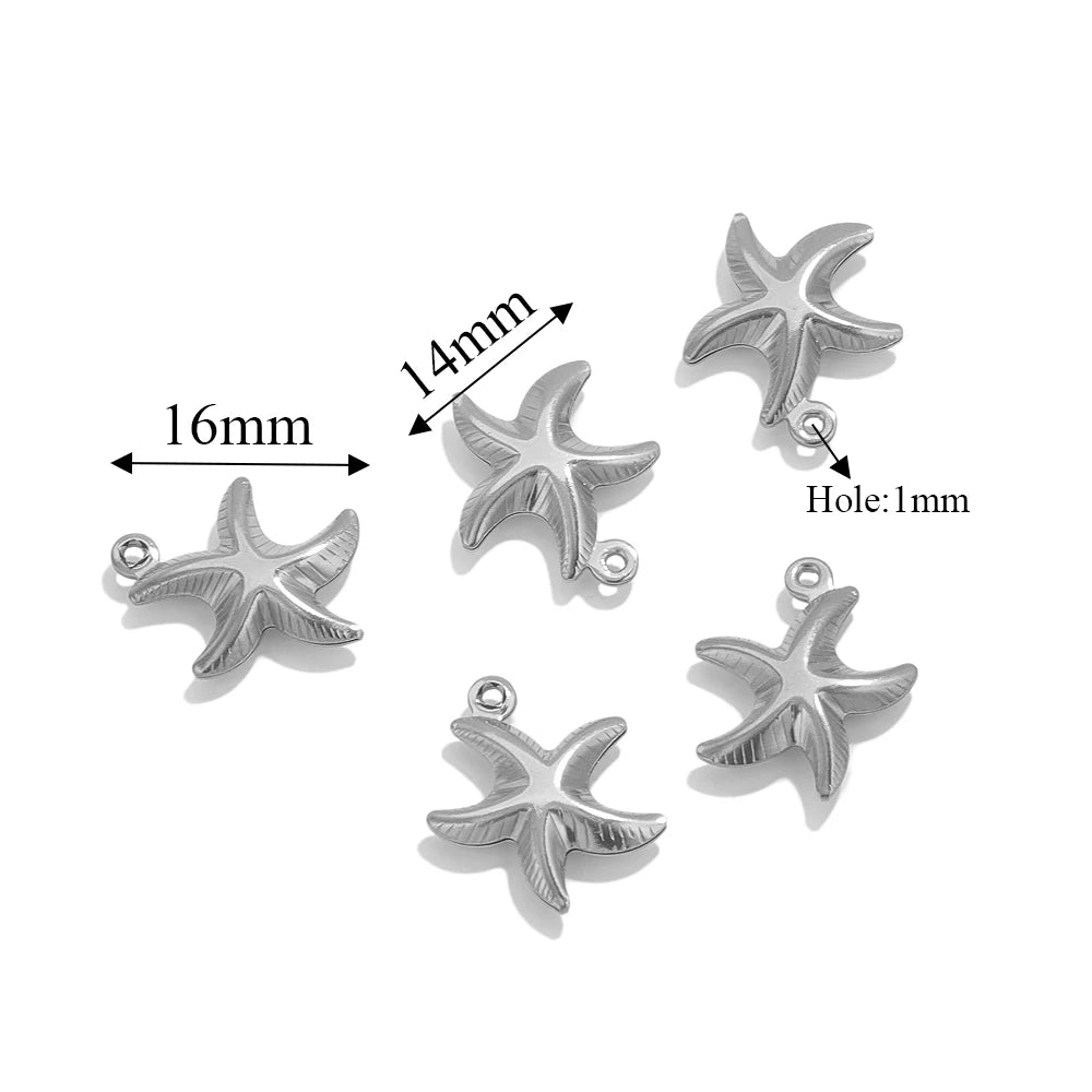 Maritime Edelstahl Gold Anhänger für individuelle Schmuckkreationen