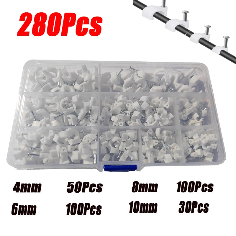 Vielseitige runde Kabelbinderhalter für sicheres Kabelmanagement