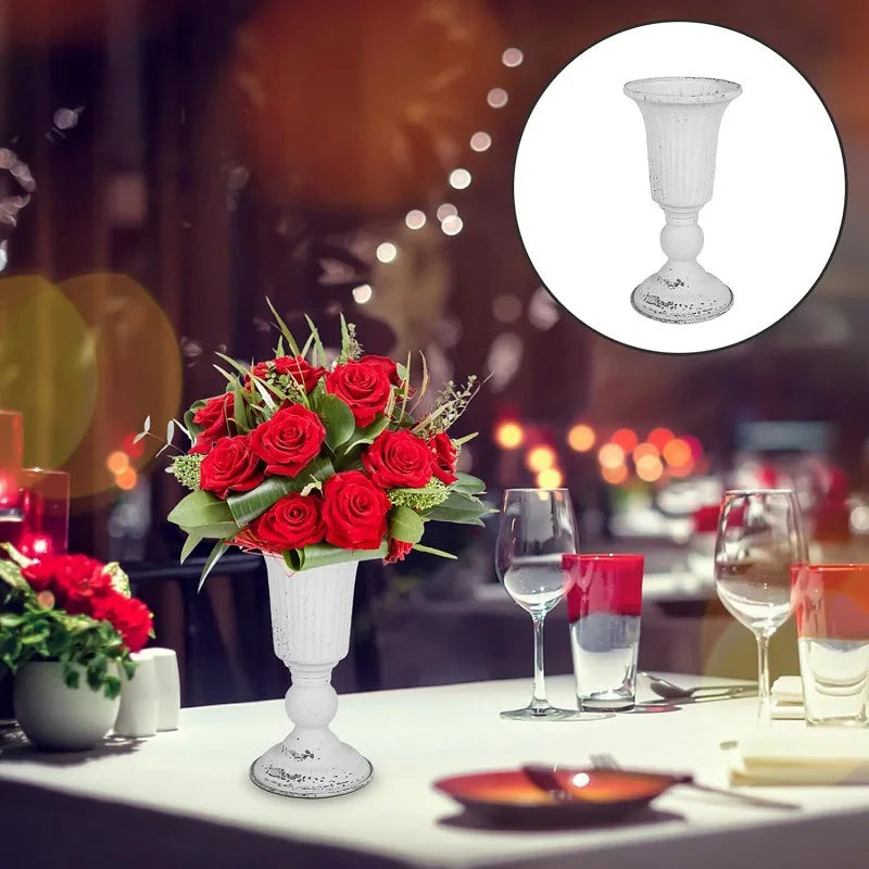 Retro Eisen Vase für Blumen, Heimdekoration und Hochzeit