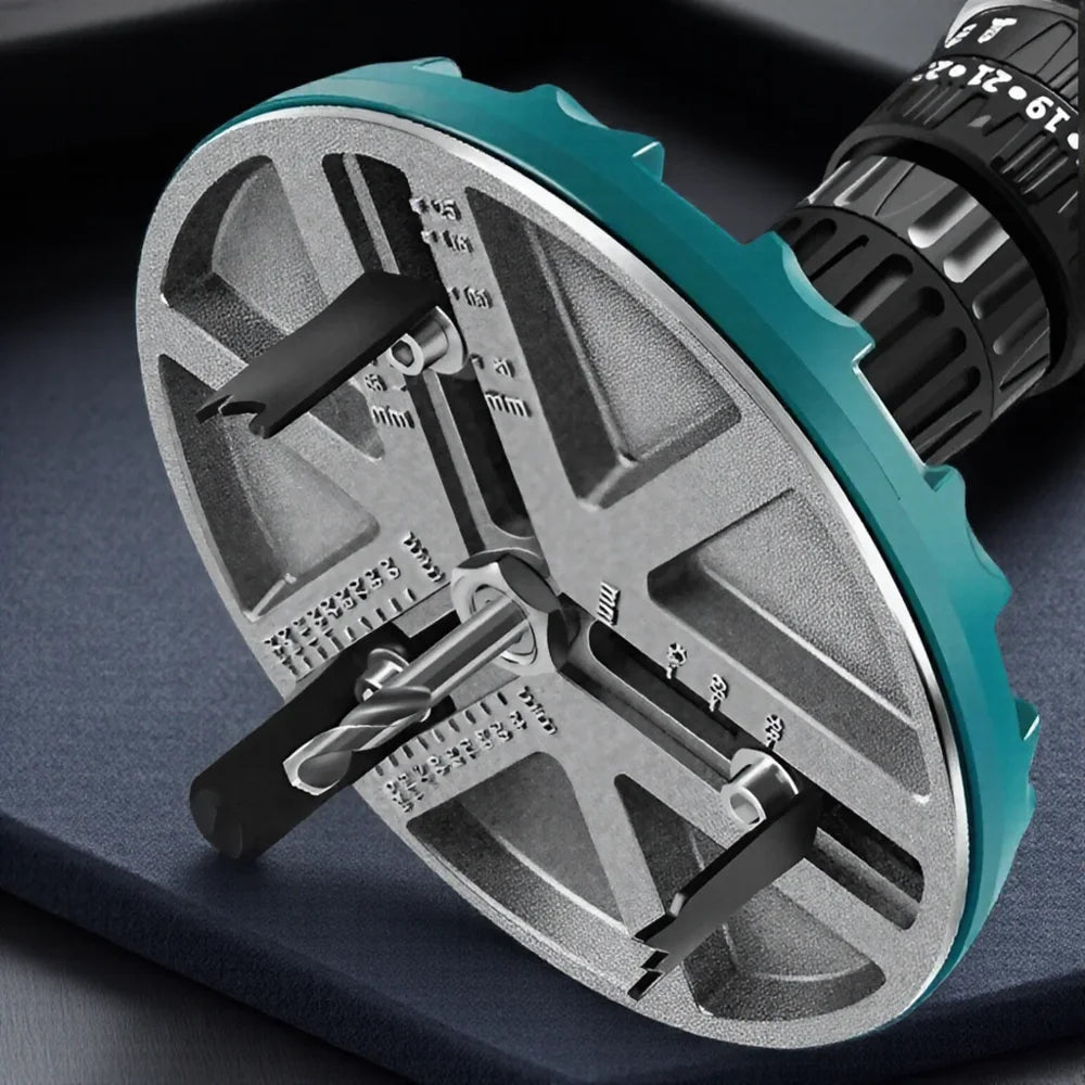 Universal Einstellbarer Lochöffner für Holz, Gips, Kunststoff, Aluminium Bohrer