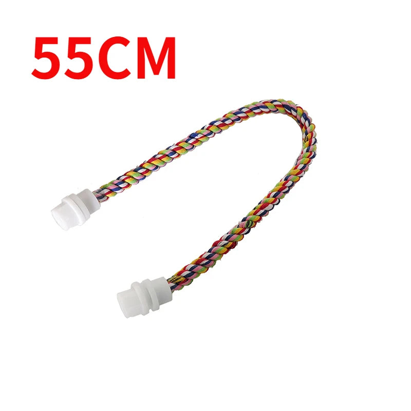 Langlebiges Baumwollseil Vogelsitzstangen Spielzeug für Papagei Nymphensittich
