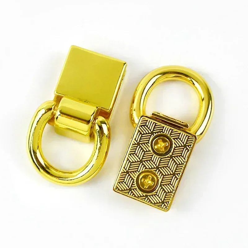 4 oder 8 Metall Clip Schnallen 36x15 mm für Taschengurt und Lederwaren