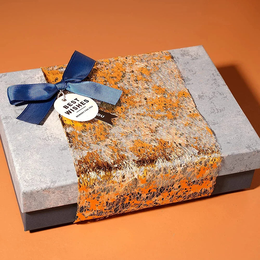 Funkelnder Glitzer Metallic Tischläufer Gold Silber Party Deko Rolle