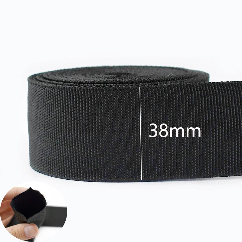 Röhrenförmiges Polyester Gurtband doppellagig 20-50mm für DIY Taschen Rucksäcke 5/10m