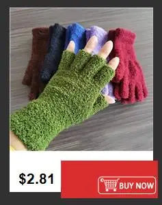 Warme gestrickte Halbfingerhandschuhe mit Sternmotiv