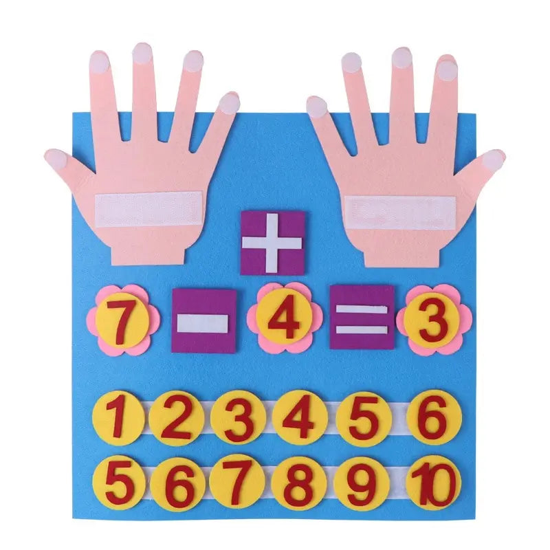 Montessori Busy Board aus Filz – Motorik - Lernen fördern, 30x32 cm spielend erleben