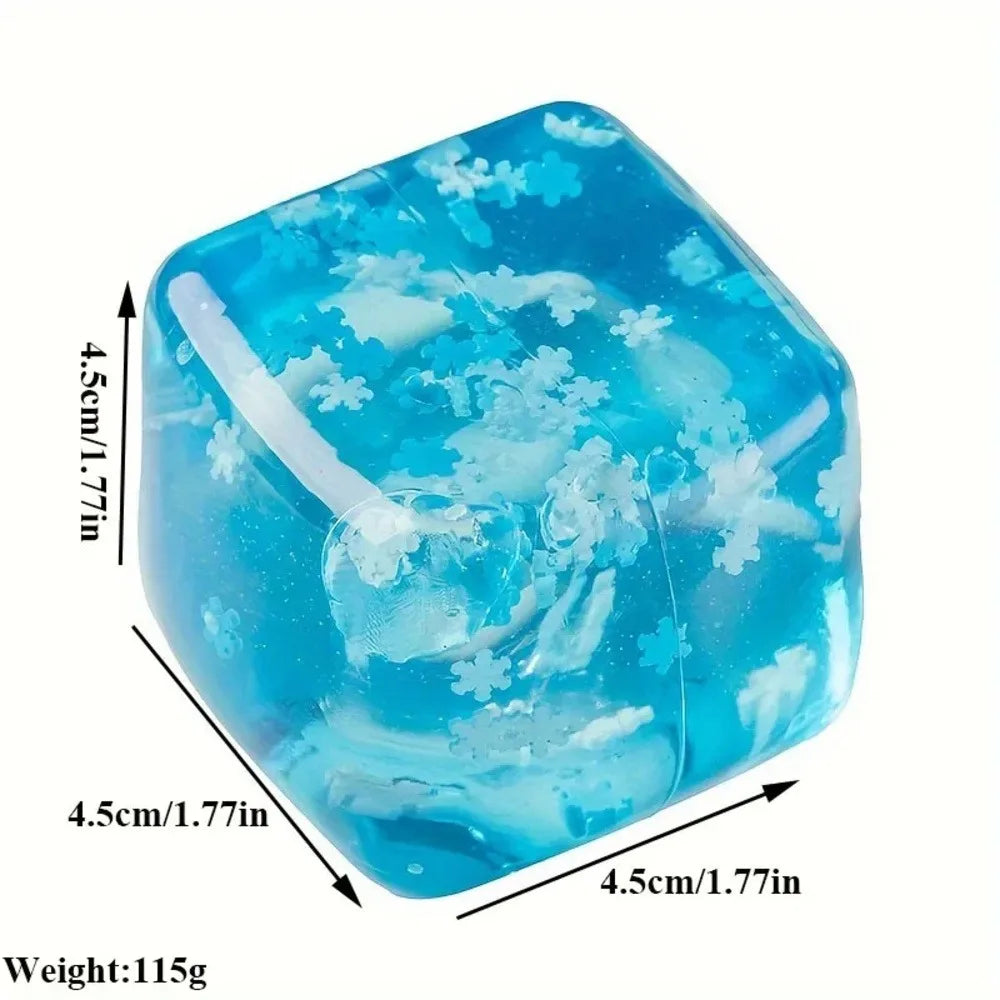 Stressabbau Spielzeug Schneeflocken Eiswürfel Soft Slow Rebound Ball