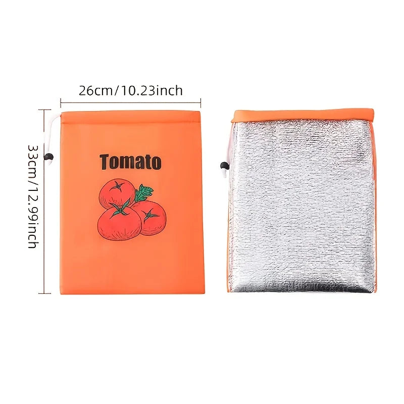 3er Set wiederverwendbare Premium Aufbewahrungstaschen für Obst Gemüse