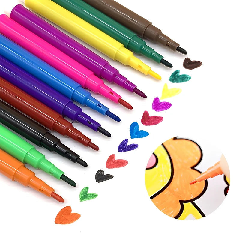 6-farbige Mini Farbstifte Set für Vlies Leinwand Malpapier DIY Zeichnen