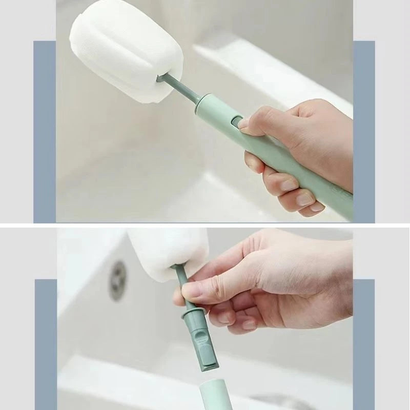 Babyflaschen Bürsten-Set aus Silikon - 360° Drehung für einfache Reinigung