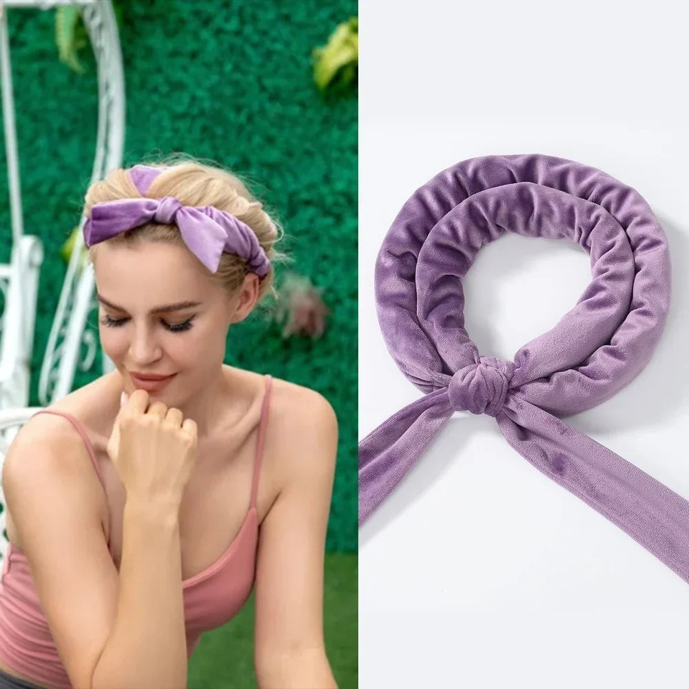 Heatless Curling Rod Stirnband – Sanfte Locken über Nacht für alle Haartypen