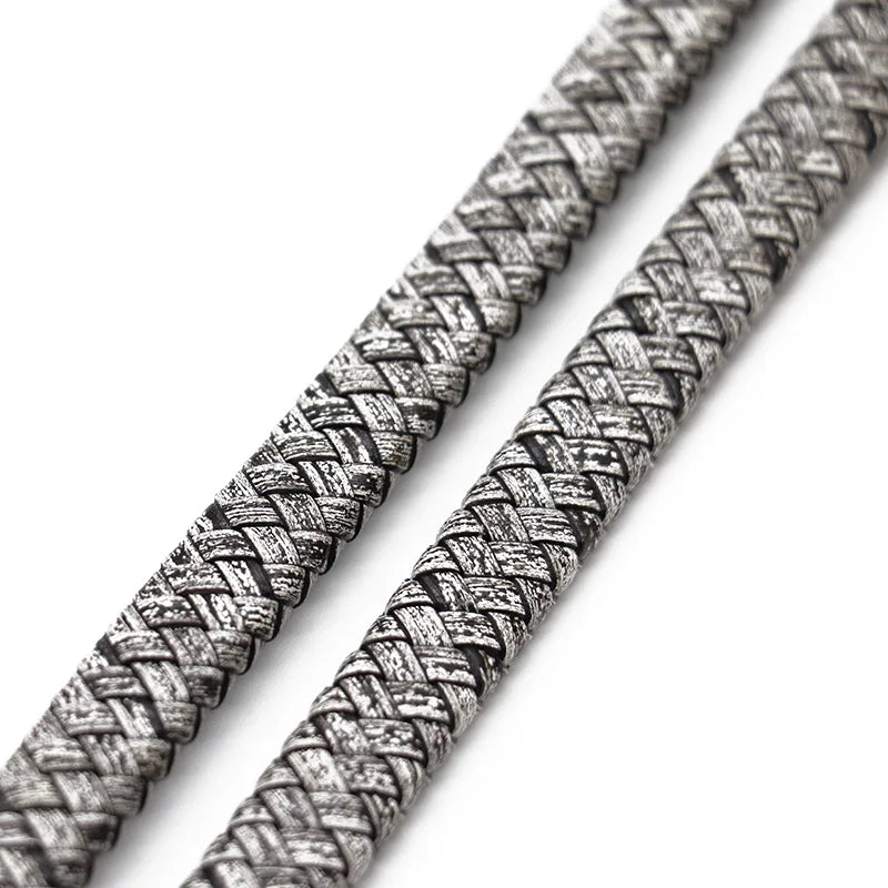 Flaches echtes Lederband 0,5 oder 1 Meter für Schmuck 8, 10 und 12 mm breit-Yabubest - Home & More