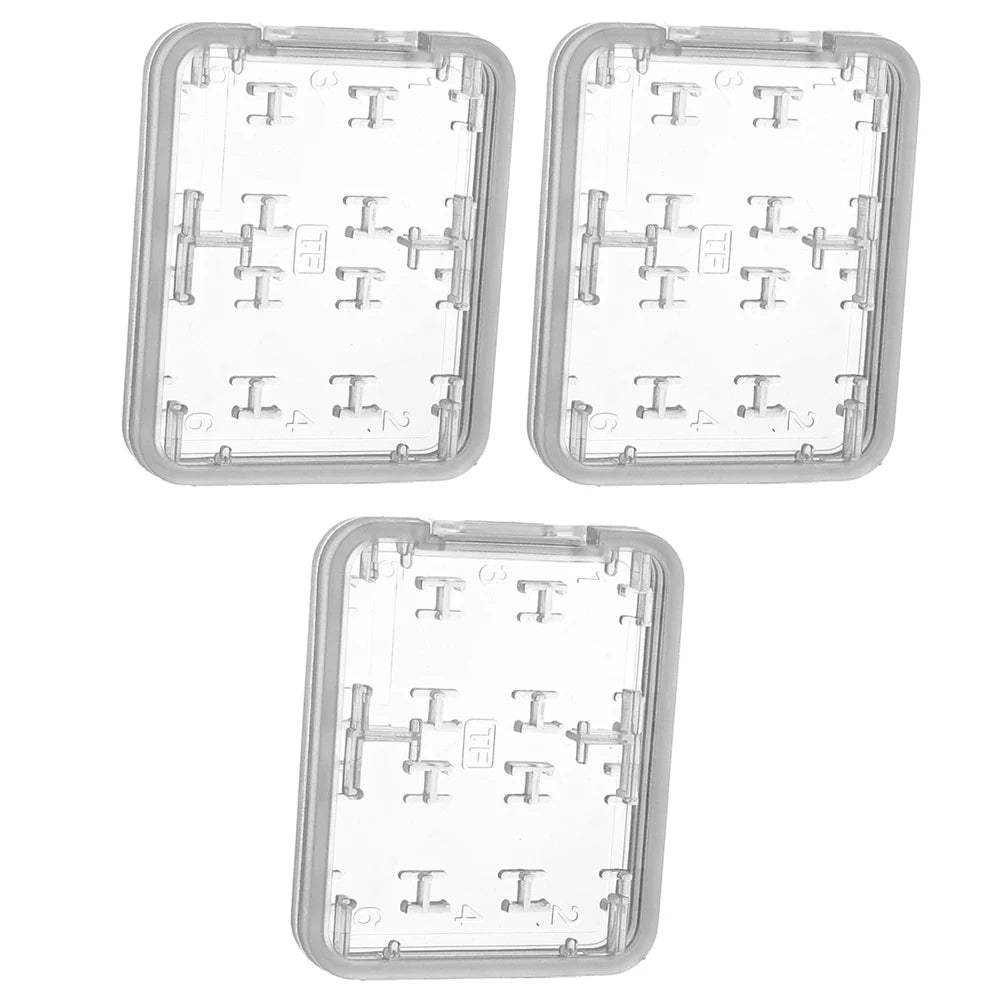 8-in-1 Transparente SD TF MS Kartenbox für sicheren Schutz und Ordnung