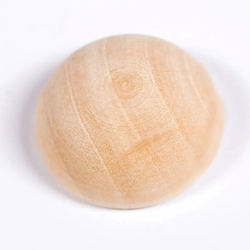 Natürliche halbe Holzperlen 10–30mm, 10–200 Stück – Kreativ - Vielseitig