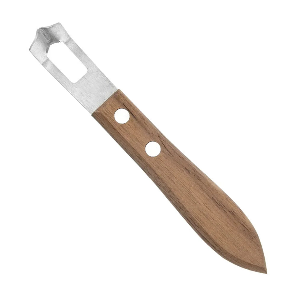 Langlebiger Zitronenschäler mit Holzgriff - rostfreier Edelstahlklinge – mühelos schälen