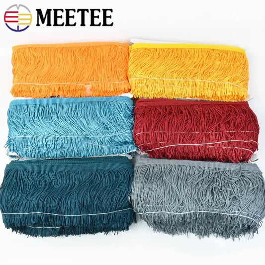 10 Meter Polyester Quastenfransen 10 bis 30 cm zum Nähen und Dekorieren-Yabubest - Home & More