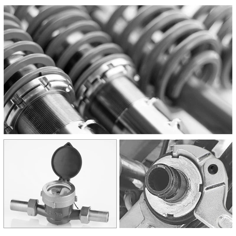 Verstellbarer Schraubenschlüssel mit Hakenschlüssel und rundem Kopf aus Stahl