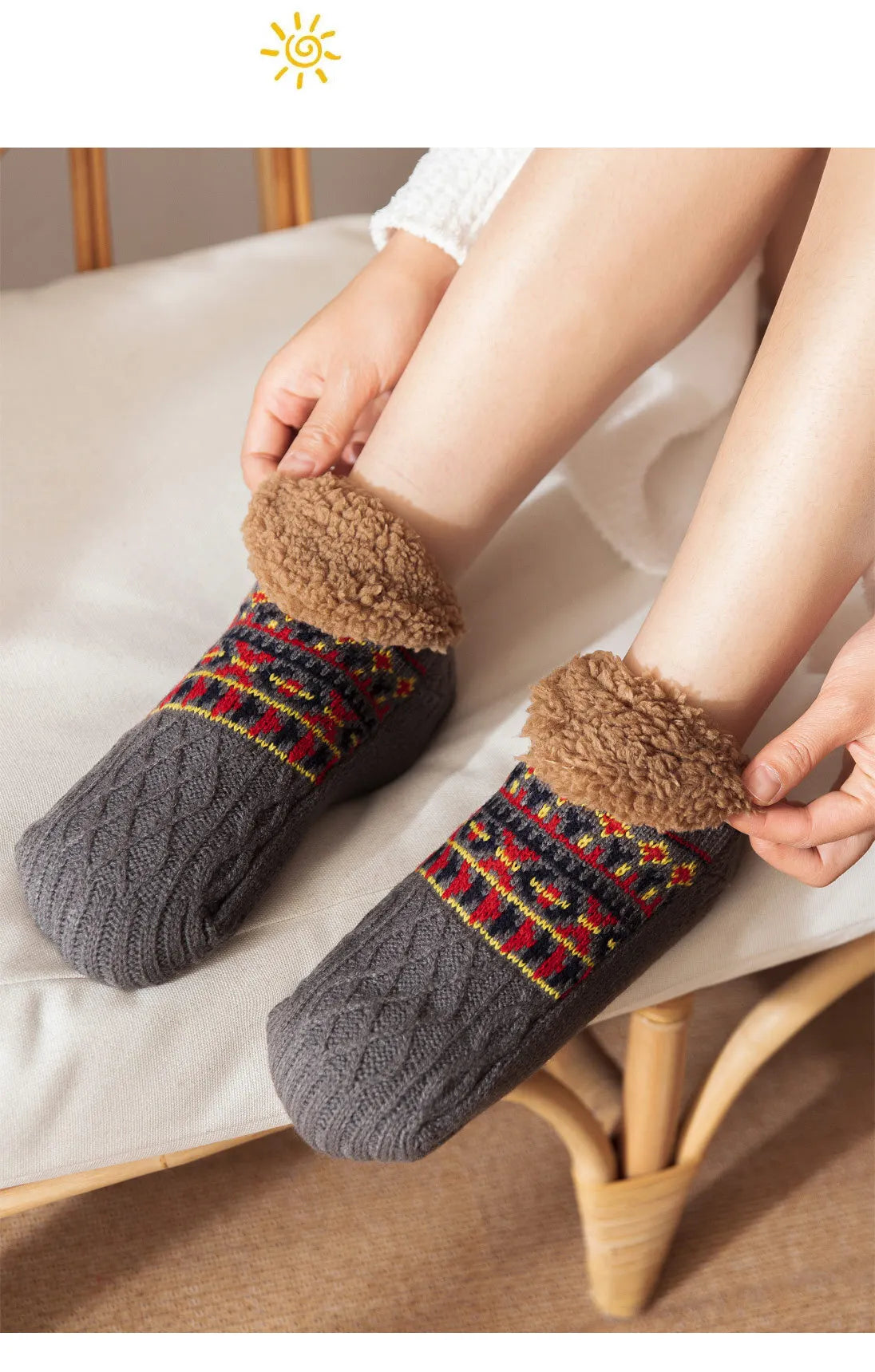 Super warme rutschfeste Bodensocken für Damen und Herren