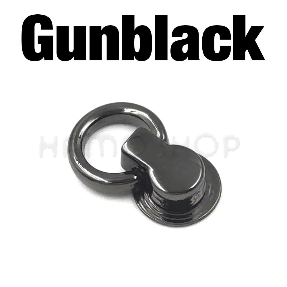 10er Set Metall O Ring Stud Niet Schraube Aufhänger für Taschen