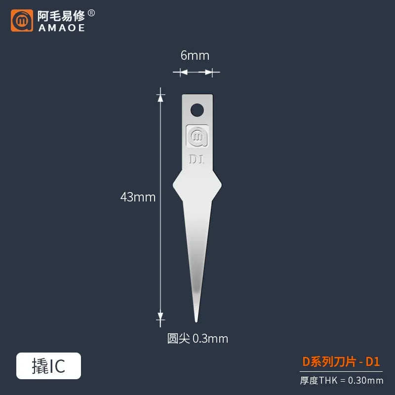 Rutschfeste Metall Skalpell Klingen Werkzeug für PCB Kleber Reparatur