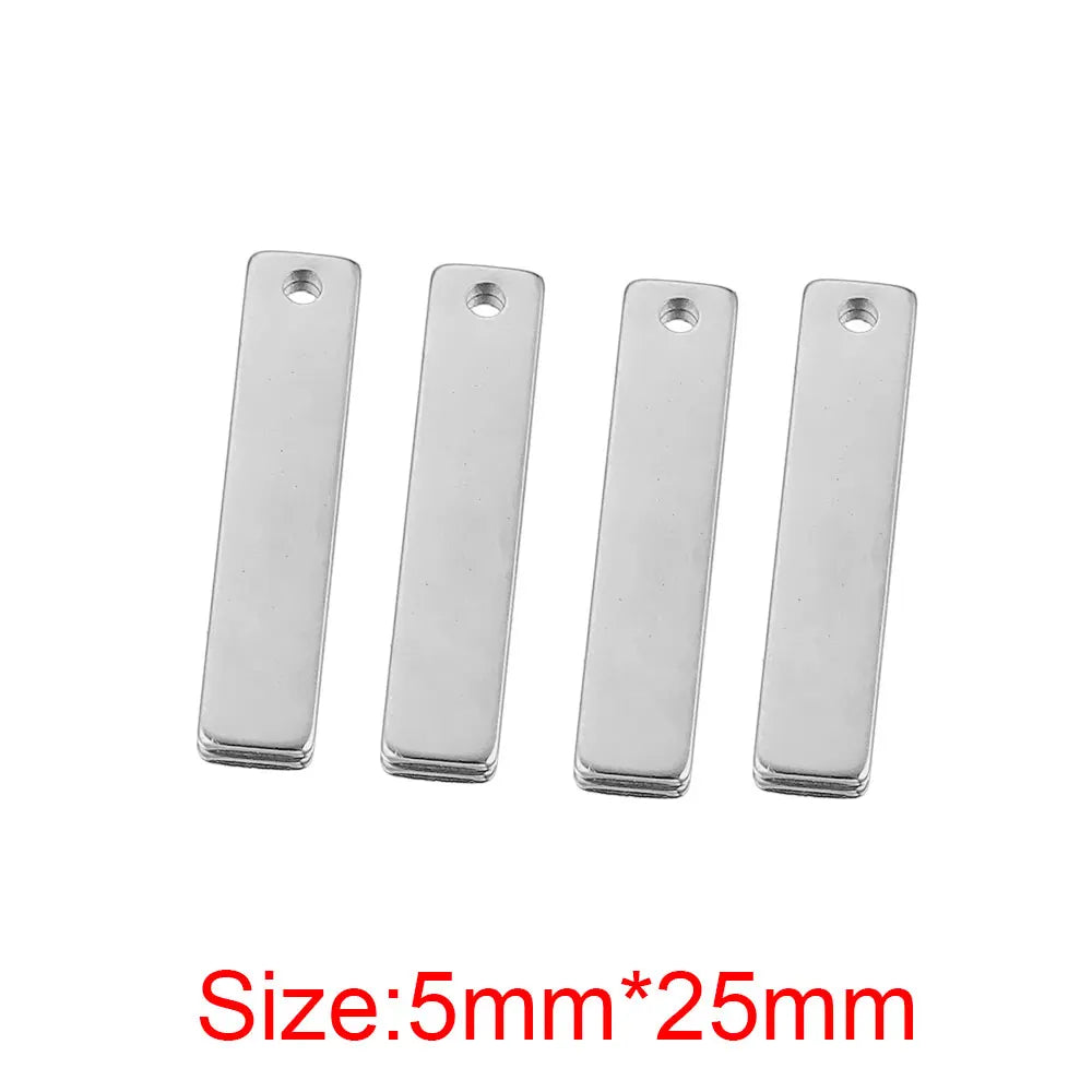 20 Stück Edelstahl Gold Rechteck Charm Connector für Schmuck DIY