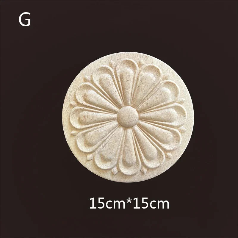 Geschnitzte Holzapplikationen für Möbel und Heimdekoration Basteln