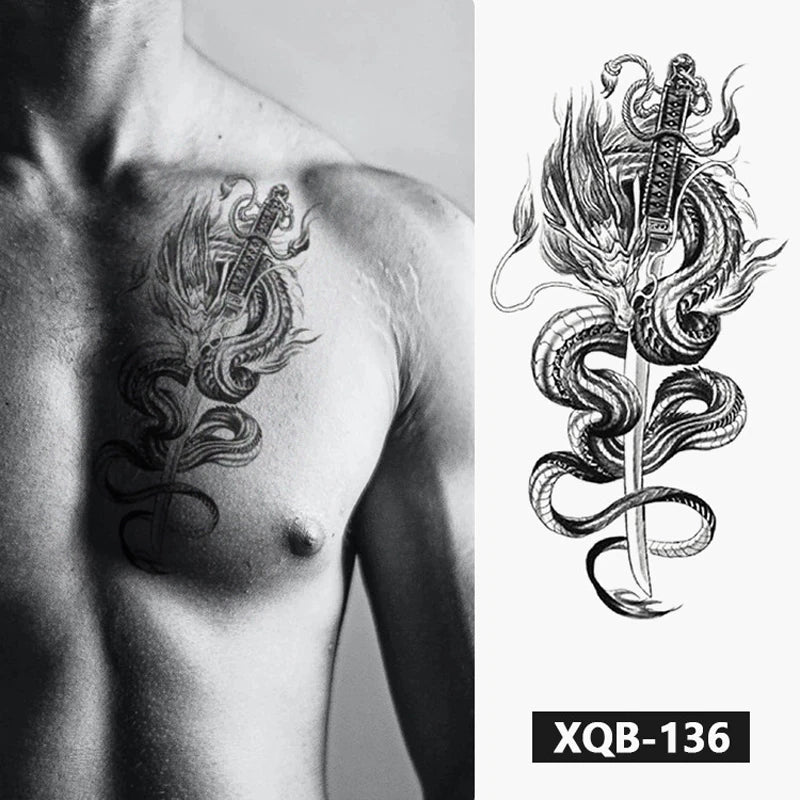 Temporäre Tattoo Aufkleber Tattoo Muster für Männer und Frauen